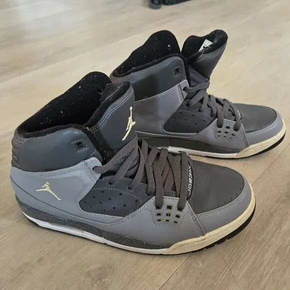 NIKE AIR JORDAN Basketball Shoes SC-1 Game Sports Athletic Hightop Men 9.5 Gray