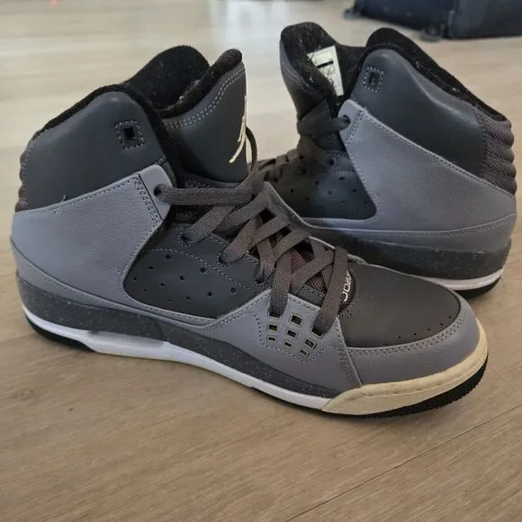 NIKE AIR JORDAN Basketball Shoes SC-1 Game Sports Athletic Hightop Men 9.5 Gray