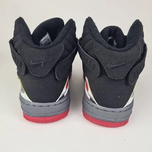 Nike Air Jordan Fusion Leather LITTLE KIDS Black Sneakers Size 3 Y