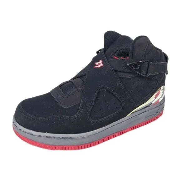 Nike Air Jordan Fusion Leather LITTLE KIDS Black Sneakers Size 3 Y