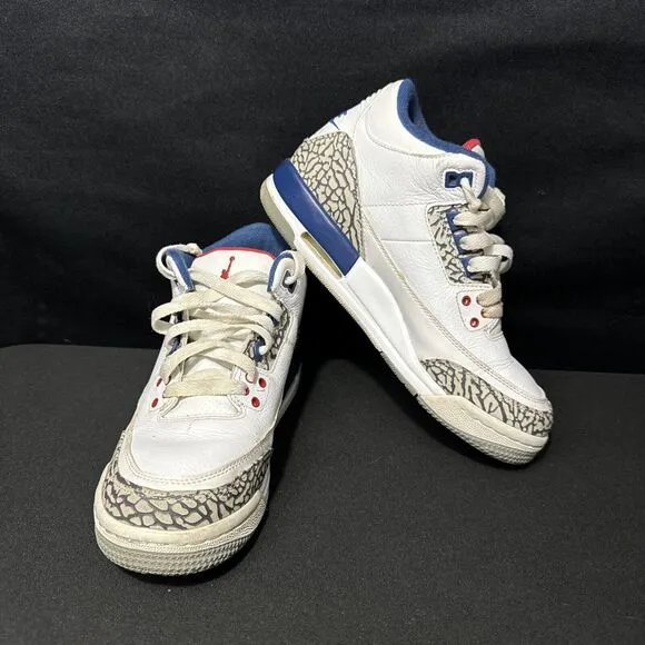Nike Air Jordan III 3 OG True Blue Retro 2016 854261-106 sz 5.5Y pre-owned