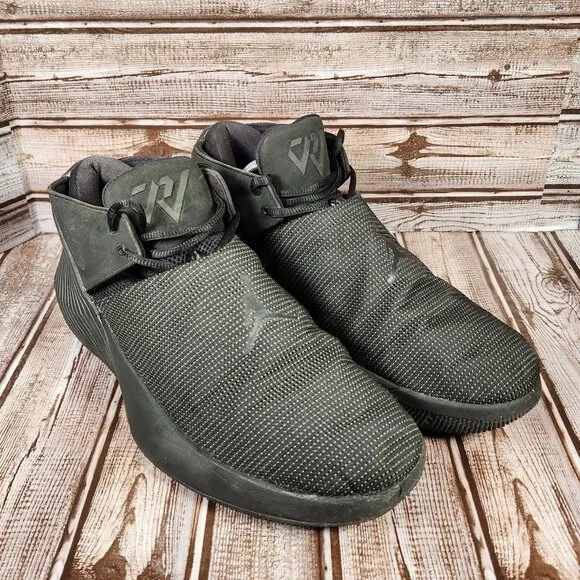 NIKE AIR JORDAN Why Not Zer0.1 Men's 10.5 Black Mid-Top Sneaker Shoes AR0043-001