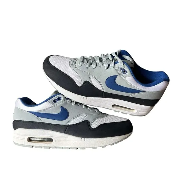 Nike Air Max 1 Gym Blue White Grey AH8145-102 Mens Size 11.5 Rare
