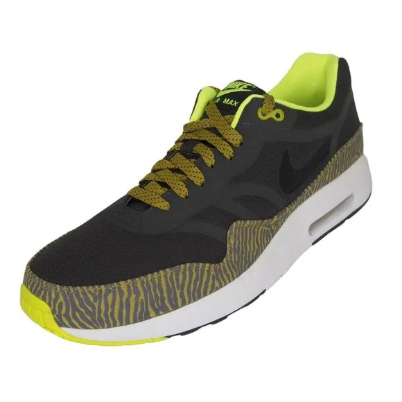 Nike Air Max 1 PRM TAPE Men Shoes Black Parachut Gold Vintage