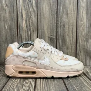 Nike Air Max 90 NRG Youth Shimmer Venn Diagram Polka Dot Pink Sail Sz 5.5 Shoes