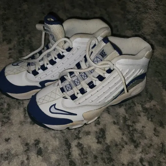 Nike Air Max Griffey White/Blue Vintage Shoes ||5Y