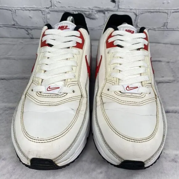 Nike Air Max LTD 3 Men's Size 9.5 White University Red Black Sneakers BV1171-100