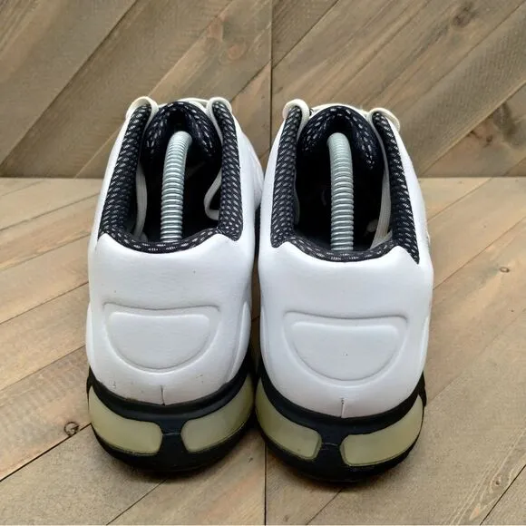 Nike Air Max Rejuvenate White Leather Golf Shoes Mens‎ Size 10 Vintage Spikes