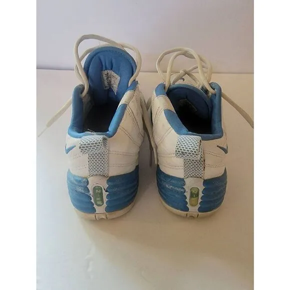 Nike Air Men's Blue White Flight North Carolina Lace-Up Athletic Shoes Size 9