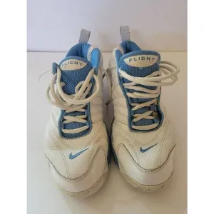 Nike Air Men's Blue White Flight North Carolina Lace-Up Athletic Shoes Size 9