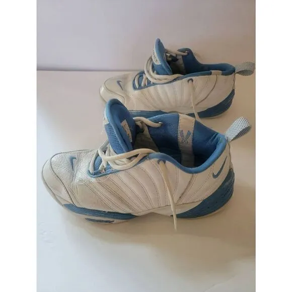 Nike Air Men's Blue White Flight North Carolina Lace-Up Athletic Shoes Size 9