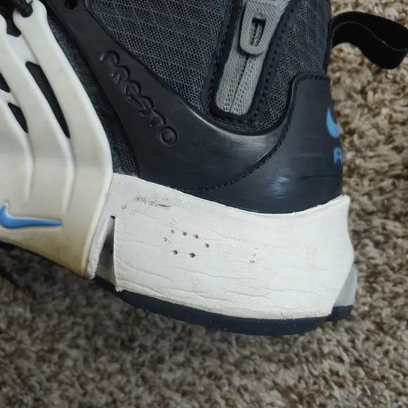 Nike Air Presto Mid Utility Black And White Hi-Top Sneaker Shoes Size 9