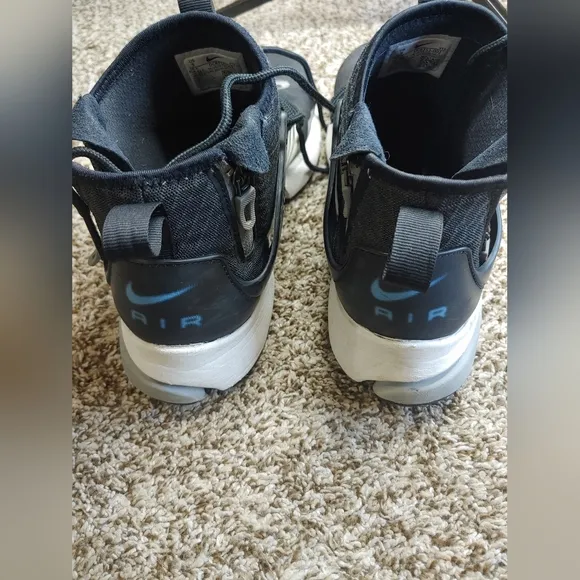 Nike Air Presto Mid Utility Black And White Hi-Top Sneaker Shoes Size 9