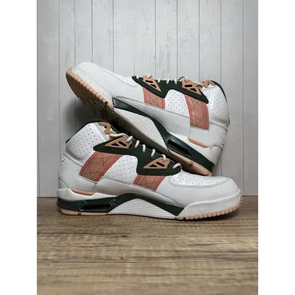 Nike Air Trainer SC Mens High Pink Quartz Shoes White / Green CU6672-100 SZ 13M