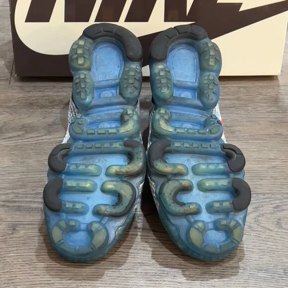 Nike Air VaporMax Flyknit 3 Photo Blue Club Gold Sneakers Shoes - Men's Size 13