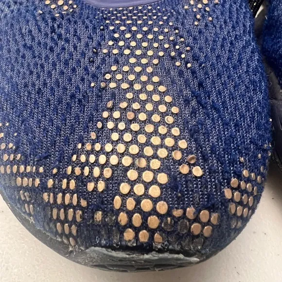 Nike Air Zoom BB NXT Men 8.5 Blue Gold Metallic Basketball Shoes Sneakers