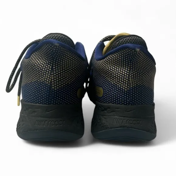 Nike Air Zoom BB NXT Men 8.5 Blue Gold Metallic Basketball Shoes Sneakers