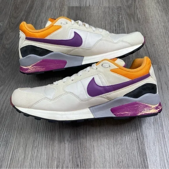 NIKE Air‎ Zoom Pegasus ‘92 White Purple Vintage style Shoes 414238-104 Mens 9.5