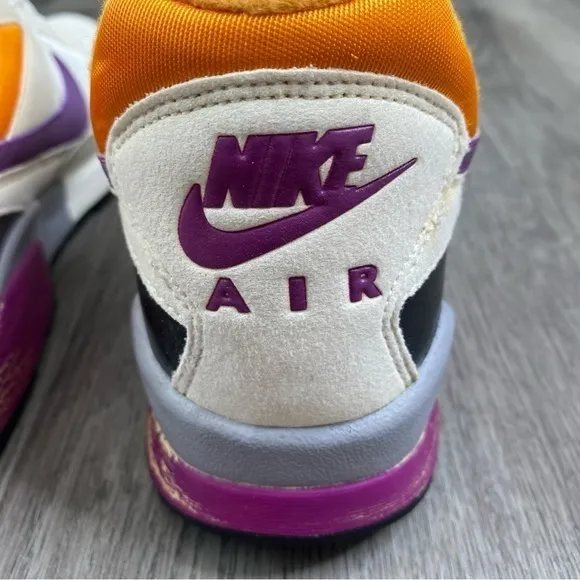 NIKE Air‎ Zoom Pegasus ‘92 White Purple Vintage style Shoes 414238-104 Mens 9.5