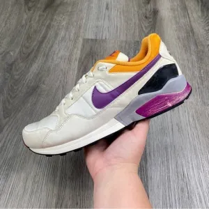 NIKE Air‎ Zoom Pegasus ‘92 White Purple Vintage style Shoes 414238-104 Mens 9.5