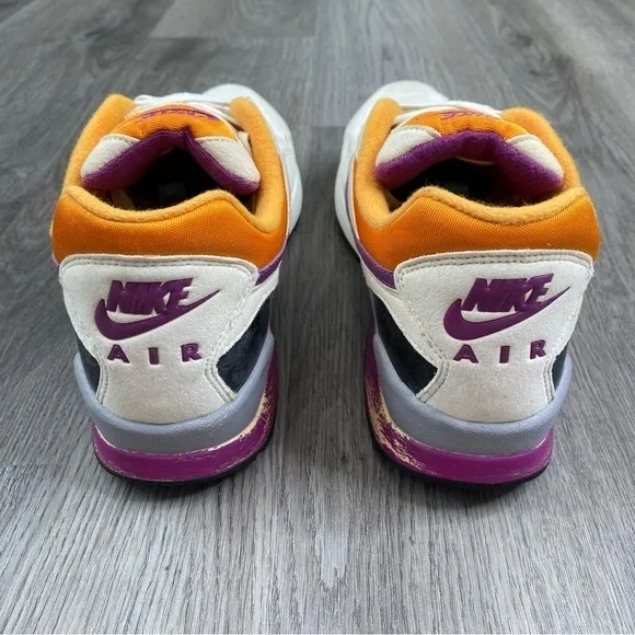 NIKE Air‎ Zoom Pegasus ‘92 White Purple Vintage style Shoes 414238-104 Mens 9.5