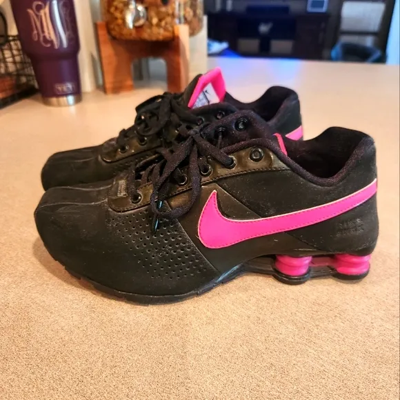 Nike Black and Pink Athletic Shoes