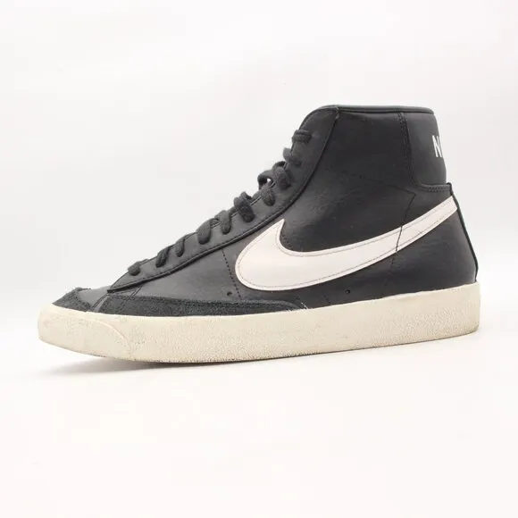 Nike Blazer Mid '77 Vintage Men's 10 Black White Sail Shoes BQ6806-002
