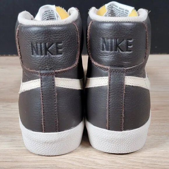 Nike Blazer Mid 77 Vintage Shoes Mens Size 8.5 Velvet Brown White DC1706-200