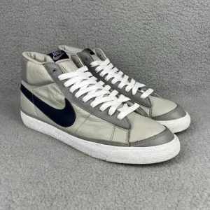 Nike Blazer Mid Mens 14 Shoes Grey Navy Blue White Vintage 2003 Y2K Sneakers 1