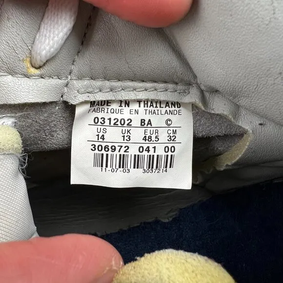 Nike Blazer Mid Mens 14 Shoes Grey Navy Blue White Vintage 2003 Y2K Sneakers 1