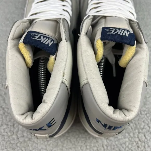 Nike Blazer Mid Mens 14 Shoes Grey Navy Blue White Vintage 2003 Y2K Sneakers 1