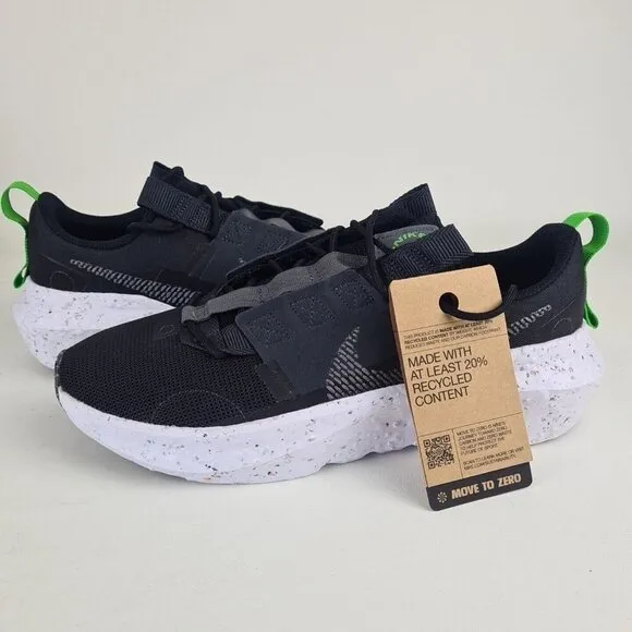 Nike Crater Impact Black White Mens Running Sneakers
