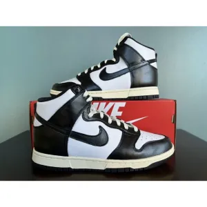 Nike Dunk High &quot;Vintage Black&quot; Women's Size 9.5/Men's Size 8 DQ8581-100