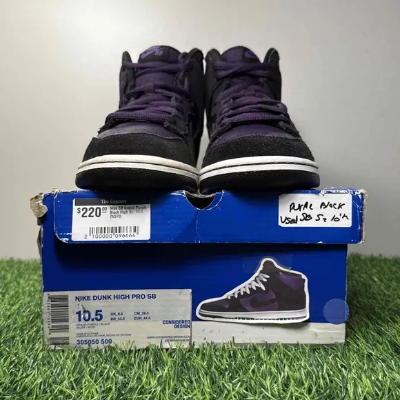 Nike Dunk High Pro SB Grand Purple Black