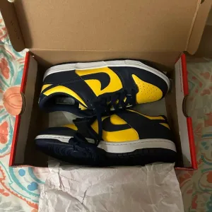 Nike Dunk High-Top Yellow and Black Sneakers