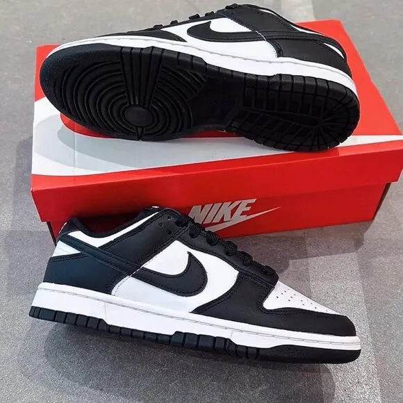 Nike dunk low &quot;Black and White Panda&quot; women's sports shoes