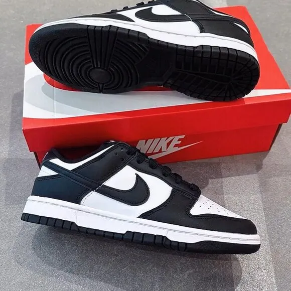 Nike dunk low &quot;Black and White Panda&quot; women's sports shoes