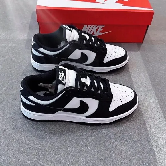 Nike dunk low &quot;Black and White Panda&quot; women's sports shoes