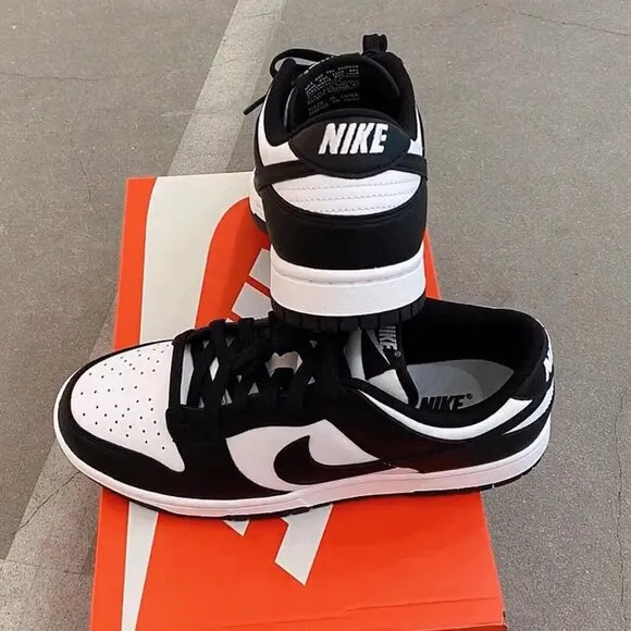 Nike dunk low &quot;Black and White Panda&quot; women's sports shoes