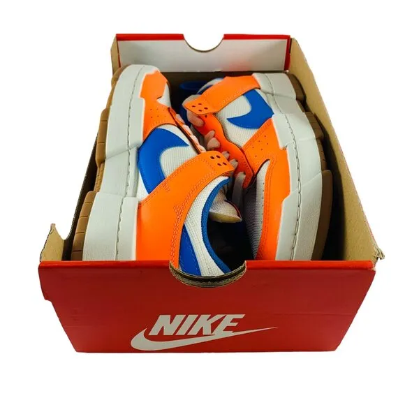 Nike Dunk Low Disrupt Supa White Blue Orange Women's Shoes Sneakers CK6654-104