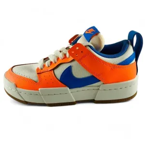 Nike Dunk Low Disrupt Supa White Blue Orange Women's Shoes Sneakers CK6654-104