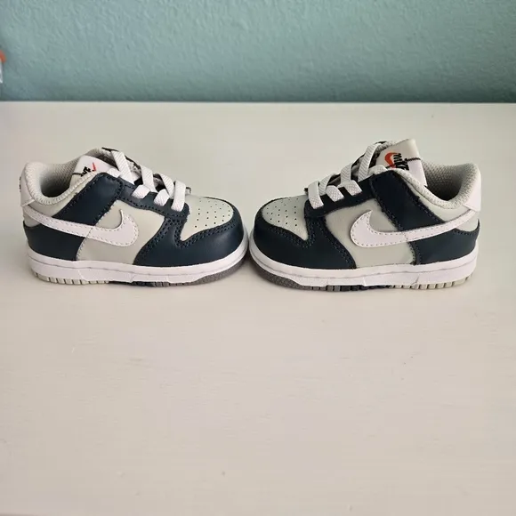 Nike Dunk Low Georgetown TD Toddler Shoes Size 4C Blue Grey White Streetwear