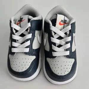 Nike Dunk Low Georgetown TD Toddler Shoes Size 4C Blue Grey White Streetwear