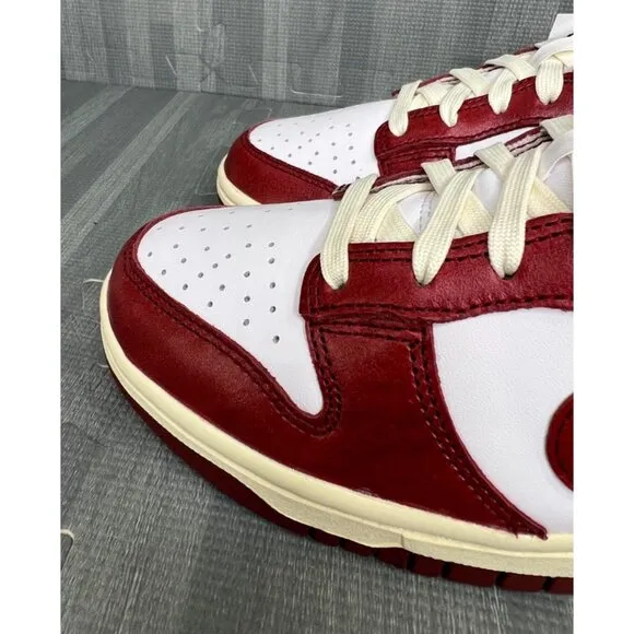Nike Dunk Low PRM  Sneaker Vintage Red Women's Size 7 FJ4555-100