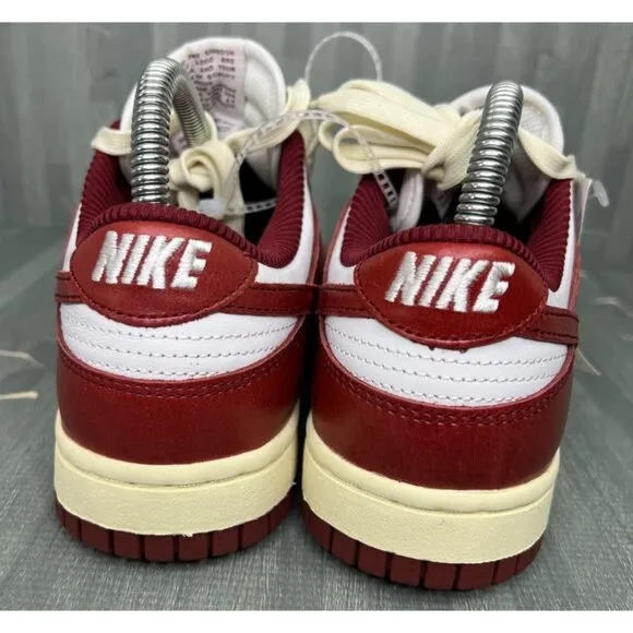 Nike Dunk Low PRM  Sneaker Vintage Red Women's Size 7 FJ4555-100