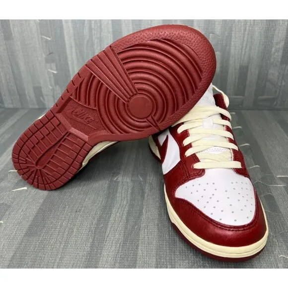 Nike Dunk Low PRM  Sneaker Vintage Red Women's Size 7 FJ4555-100