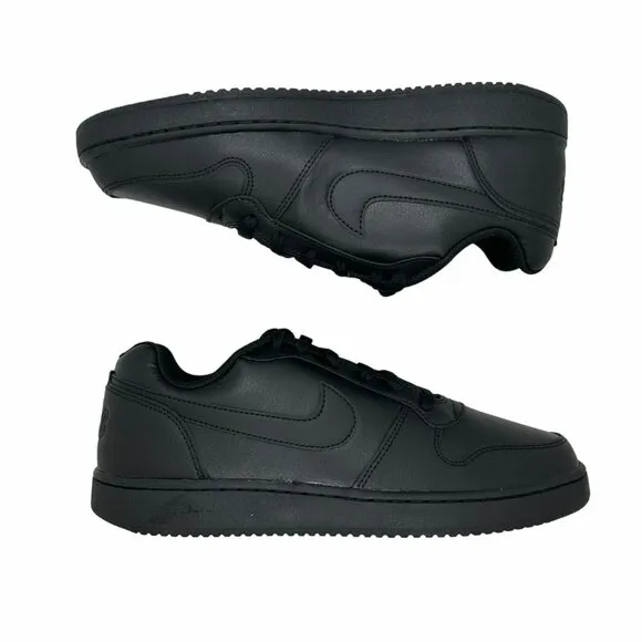 🤩Nike Ebernon Low Triple Black Athletic Basketball Men Shoes Sz 8.5 AQ1775-003