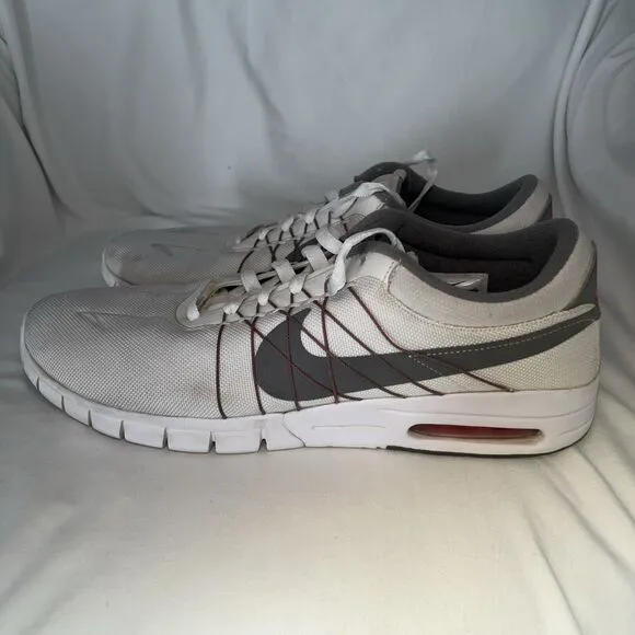 Nike Eric Koston Max SB Summit White Gray Red Mens Size 11 Style 855678-101