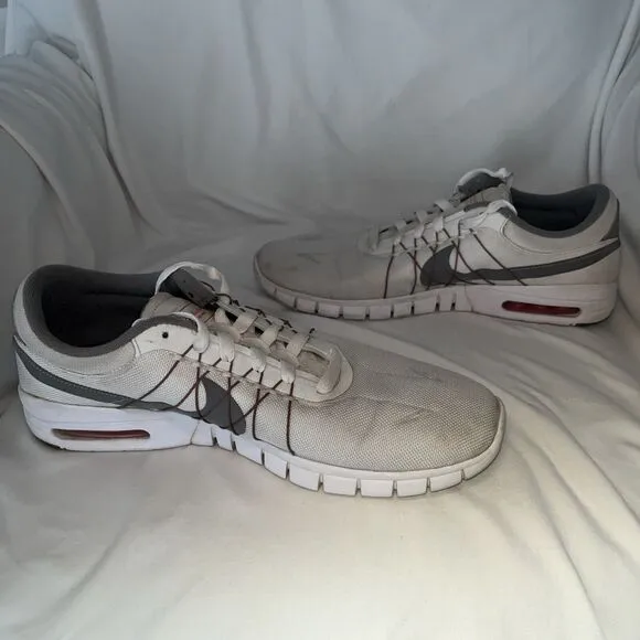 Nike Eric Koston Max SB Summit White Gray Red Mens Size 11 Style 855678-101