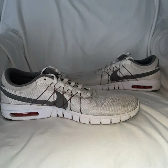 Nike Eric Koston Max SB Summit White Gray Red Mens Size 11 Style 855678-101